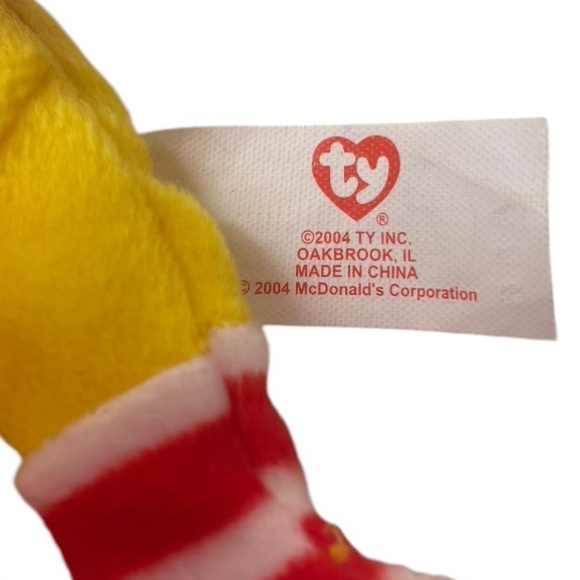 Vintage Ty 2004 McDonald’s Teenie Beanie Ronald McDonald Bear 25th Anniversary - Picture 2 of 4